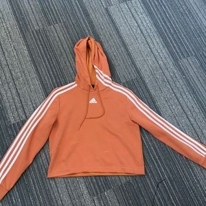 Addidas Burnt Orange Crop Sweatshirt